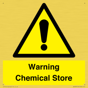 Warning Chemical Store